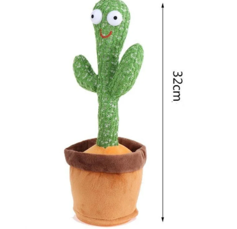 Ju Cactus™ Cacto que Canta Dança e Imita