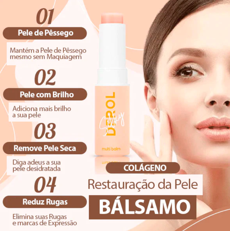 Bálsamo Derol Anti-Rugas (Restauração de Pele) - Modelo Batom