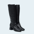 Bota Cano Alto Black com Ziper
