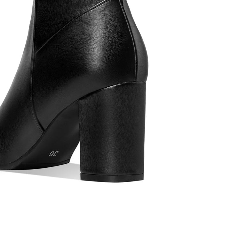 Bota BlackBoot - Cano Longo Em Couro Ecológico Versátil e Estilosa
