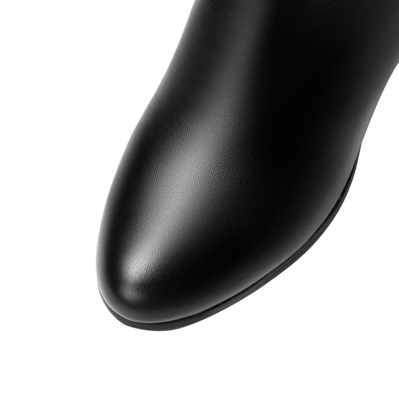 Bota BlackBoot - Cano Longo Em Couro Ecológico Versátil e Estilosa