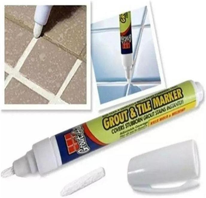 Caneta de Rejunte Profissional – Tinta para rejunte - Alta Inovação