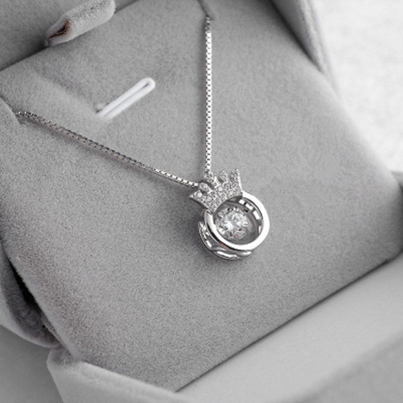 Colar Life Heart Crown Coração Batendo 200000162 Descontoo 