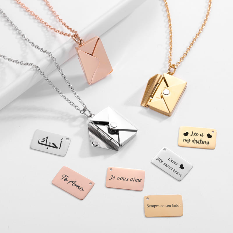 Colar Carta Personalizável - Love Letter