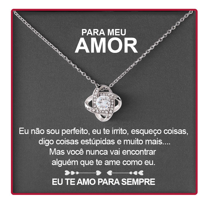 Colar de Prata 925 Com Rosa Especial - Para Meu Amor