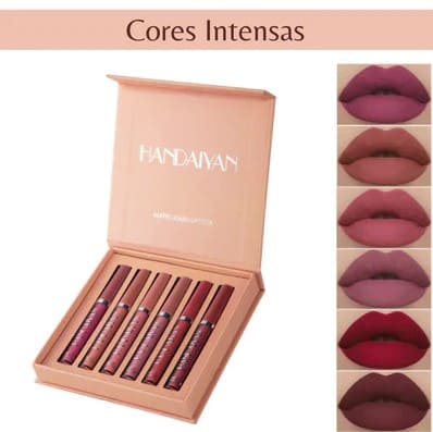 RedFix® - Batom Líquido Matte à Prova d´Água Batons Shop Brasileiro Cores Intensas 
